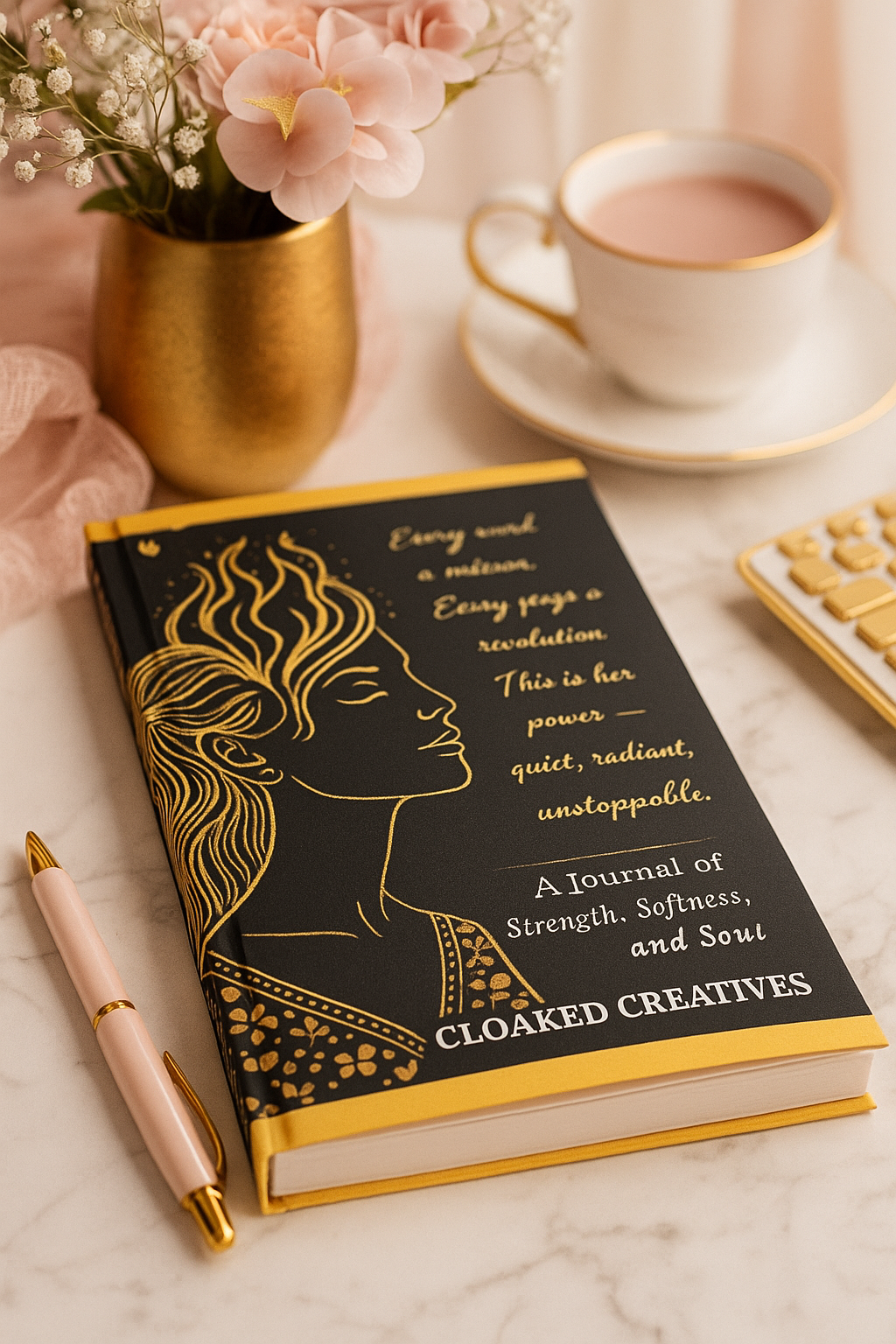 She Writes Her Power – A Feminine Journal of Strength, Self-Love & Soulful Reflection