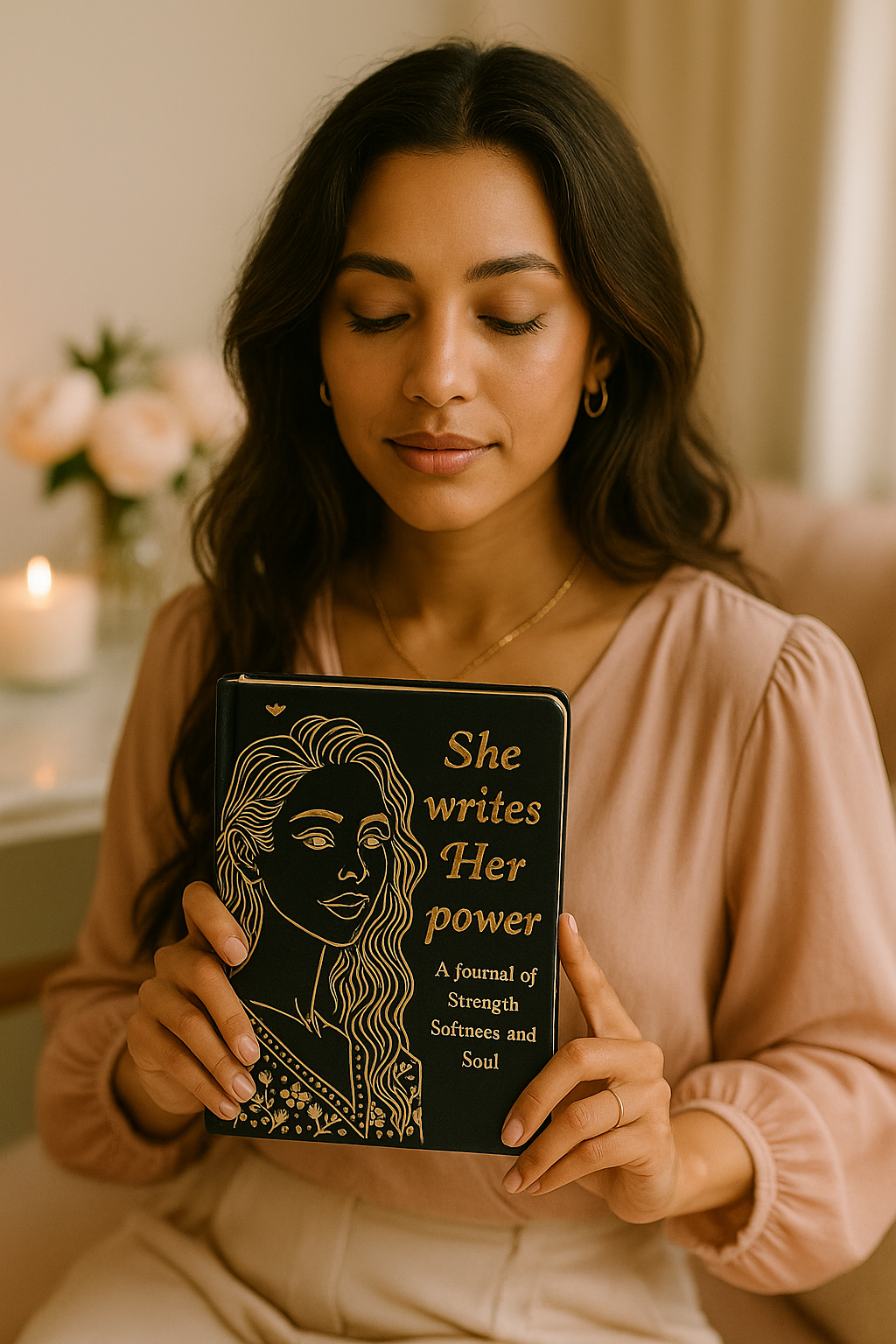 She Writes Her Power – A Feminine Journal of Strength, Self-Love & Soulful Reflection