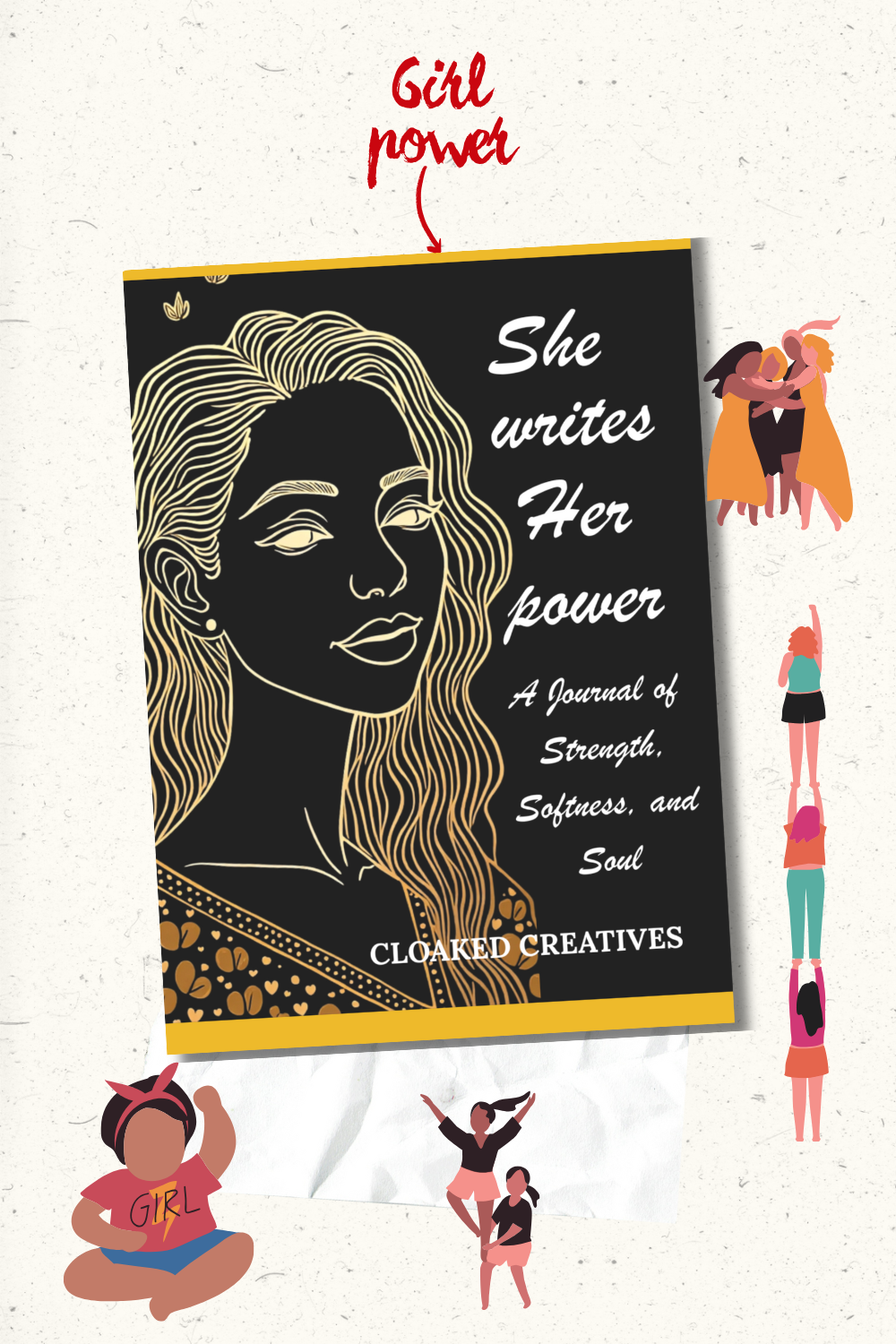 She Writes Her Power – A Feminine Journal of Strength, Self-Love & Soulful Reflection