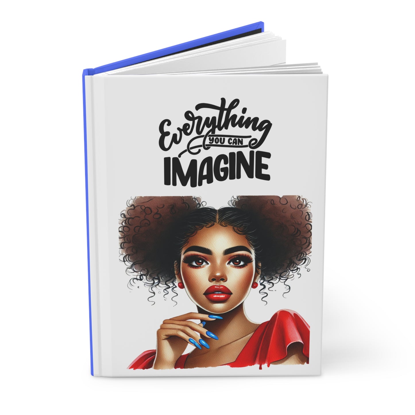 Black Girl Hardcover Journal Matte