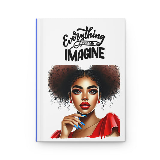 Black Girl Hardcover Journal Matte
