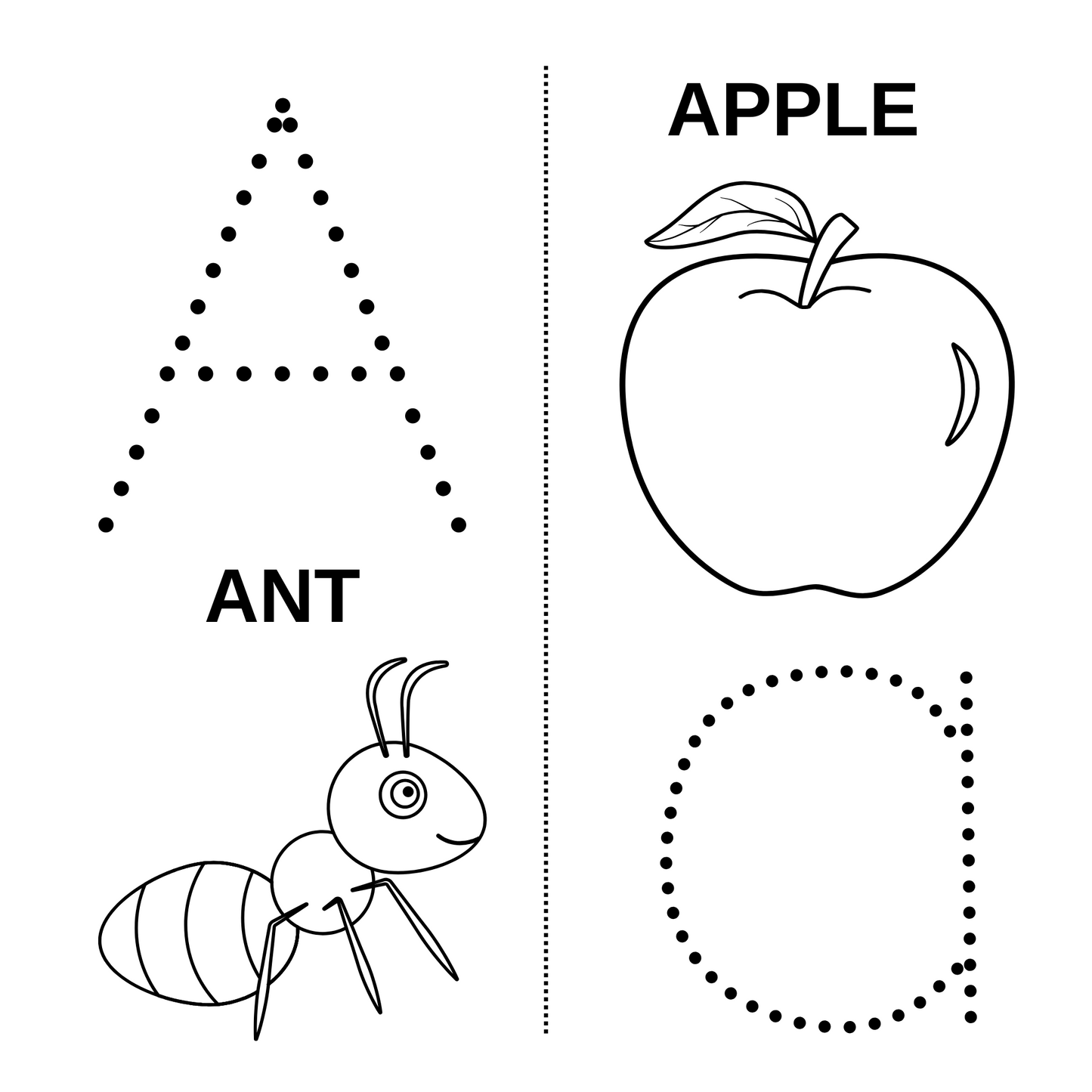 ABC Letter Tracing and Coloring Book for Toddlers
