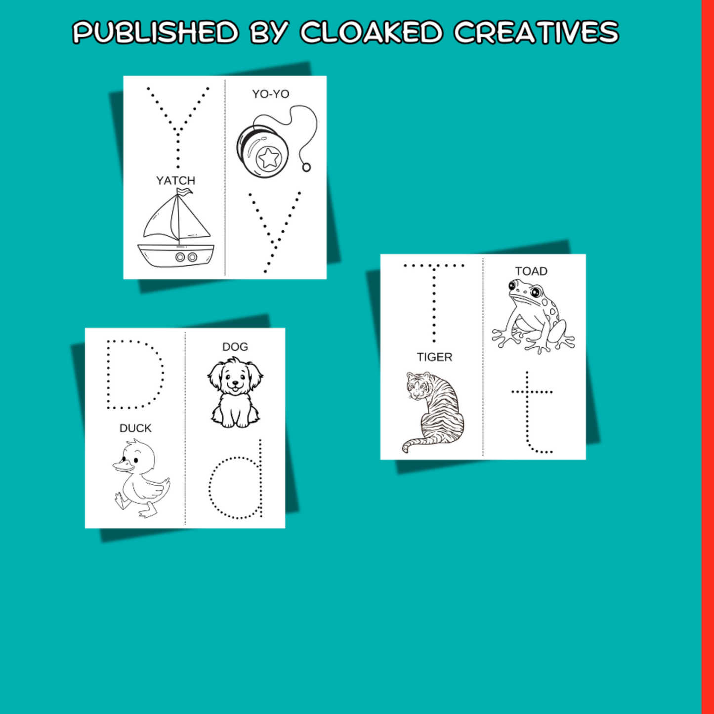 ABC Letter Tracing and Coloring Book for Toddlers