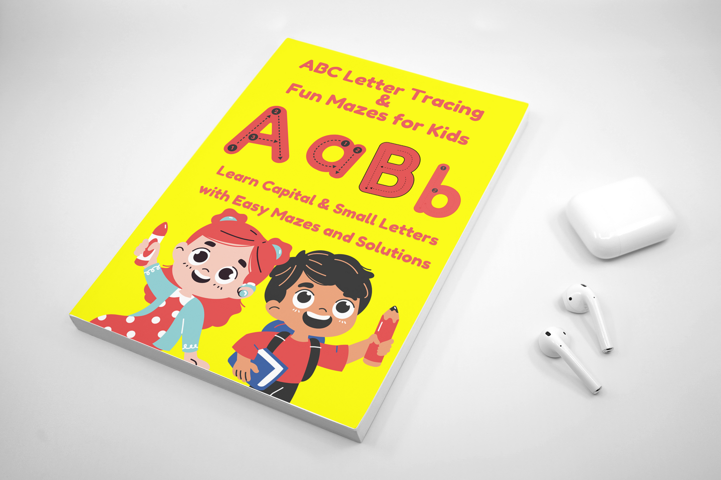 Fun ABC tracing, mazes & coloring for kids ages 3–5! Boost writing, problem-solving, & creativity. Perfect preschool workbook & gift for early learners.