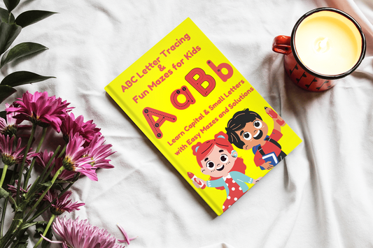Fun ABC tracing, mazes & coloring for kids ages 3–5! Boost writing, problem-solving, & creativity. Perfect preschool workbook & gift for early learners.