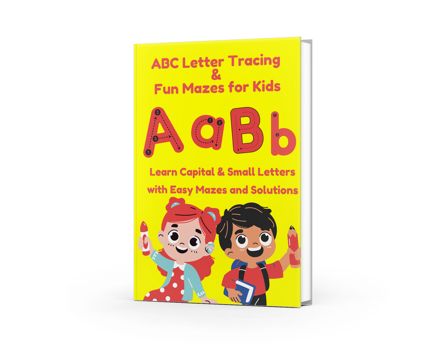 Fun ABC tracing, mazes & coloring for kids ages 3–5! Boost writing, problem-solving, & creativity. Perfect preschool workbook & gift for early learners.